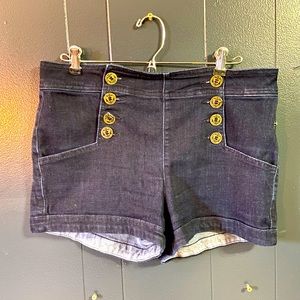 Express high waisted sailor shorts